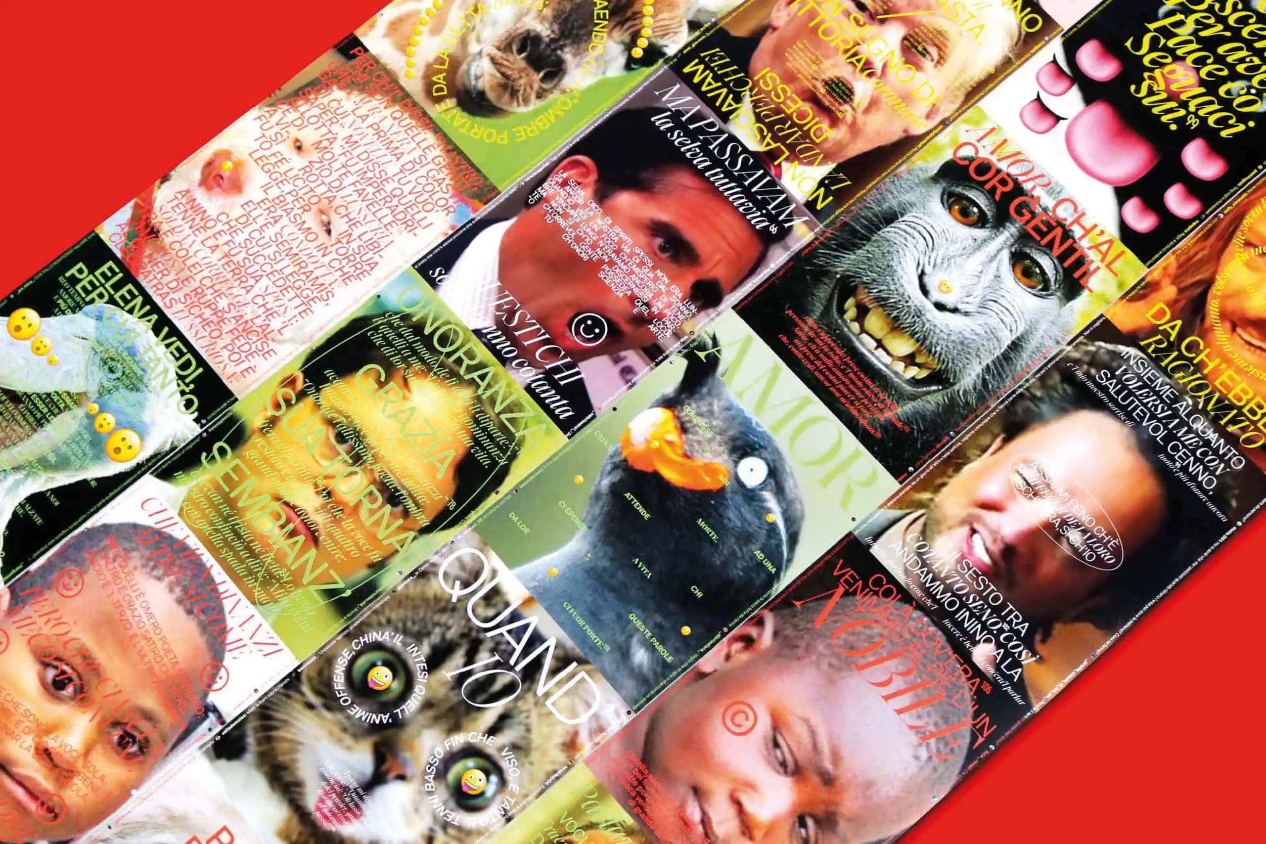 Communication Design and Management Course at Raffles Milano Institute: magazine cover collage